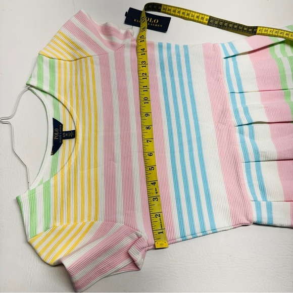 POLO RALPH LAUREN Girls striped multicolor dress size 16 nwt - Picture 7 of 8